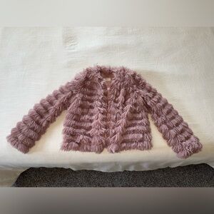 Vici Mauve Faux Fur Jacket